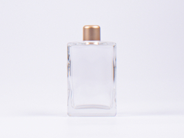 Klarglasflasche Miro 100 ml - Tropfmontur Gold